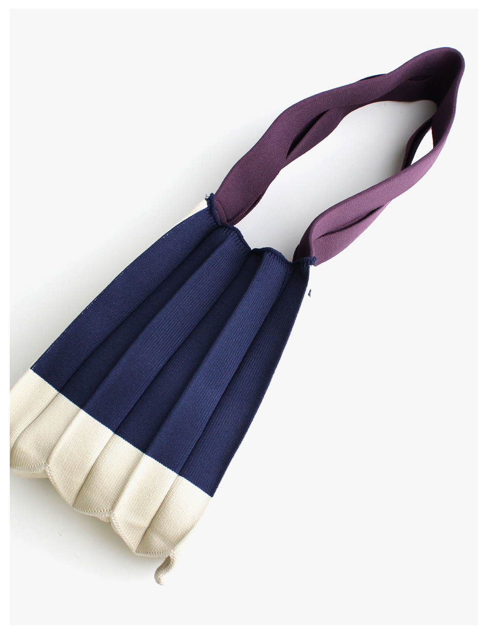 Lovely Pleats Knit Bag_Purple  러블리 플리츠 니트 가방_퍼플